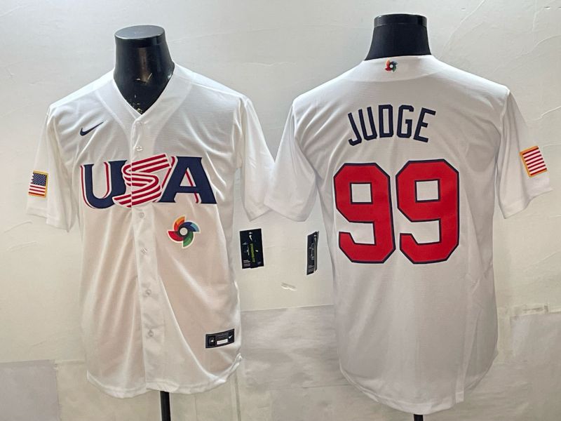 Men 2026 World Cub USA #99 Judge white Nike MLB Jersey style 03->more jerseys->MLB Jersey